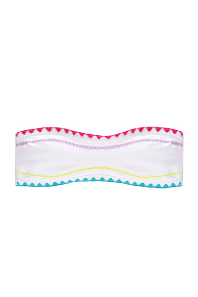 The Babe Bandeau Top (White Papillon)