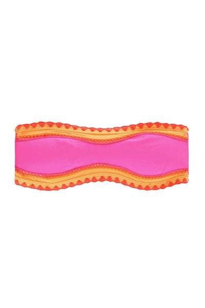 The Babe Bandeau Top (Orange Sherbert)