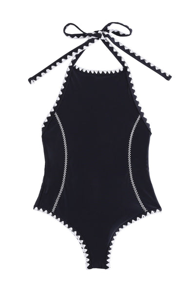 The Hour Glass One Piece (Noir/Blanc)