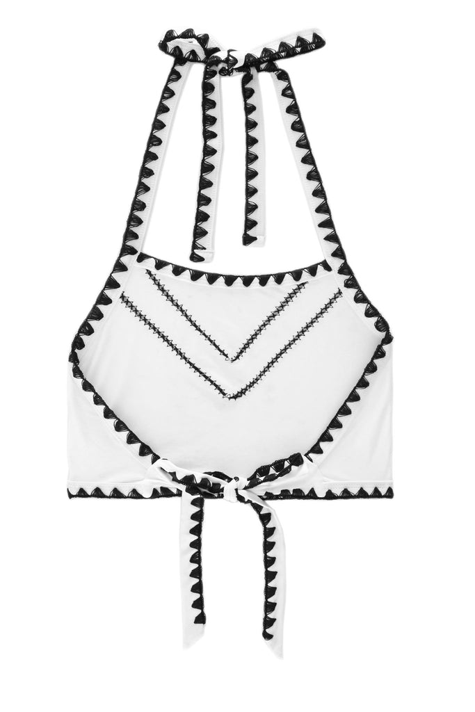 THEITGIRLHALTERTOP(BLANC/NOIR)