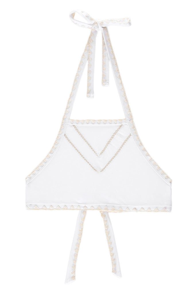 THEITGIRLHALTERTOP(BLANC/NATUREL)