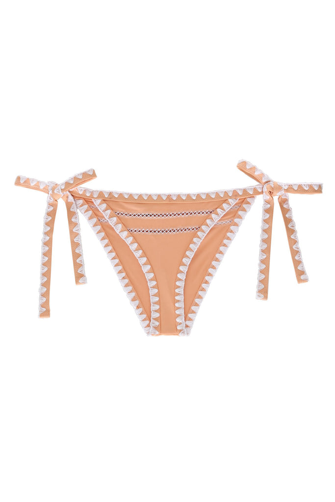 THETEASETIESIDEBOTTOM(NATUREL/BLANC)