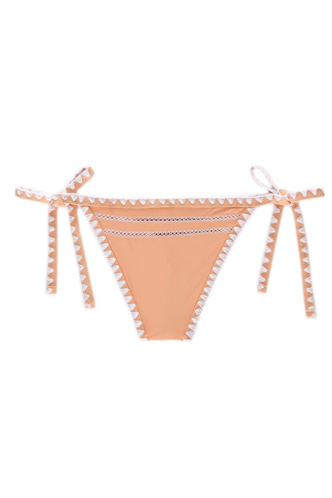 THETEASETIESIDEBOTTOM(NATUREL/BLANC)