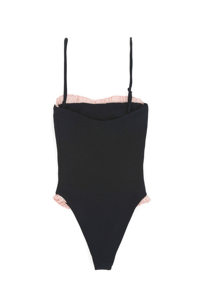 THEPIN-UPONEPIECE(TEXTUREDBLACK/PINK)