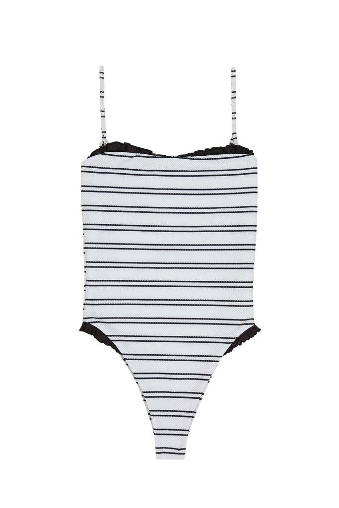 THEPIN-UPONEPIECE(WOVENBLACK&WHITESTRIPE)