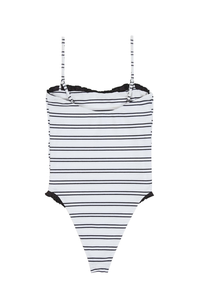 THEPIN-UPONEPIECE(WOVENBLACK&WHITESTRIPE)