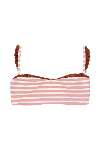 The Pin-Up Top (Pink Stripe/Rust)
