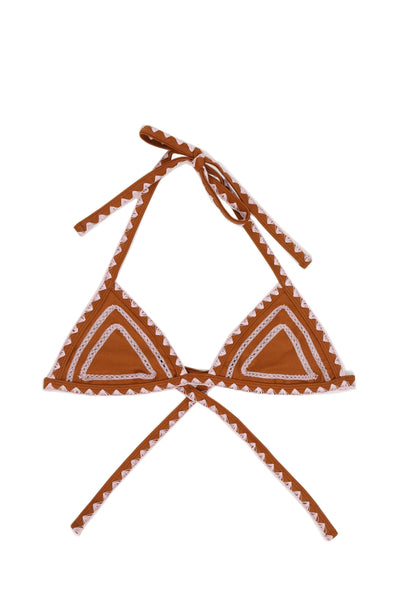 The Catch Top (Rust/Baby Pink)