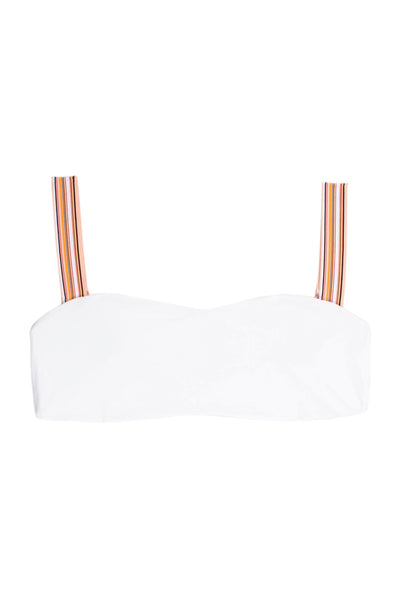 The Foxy Top (Blanc/Multi Stripe Elastic)