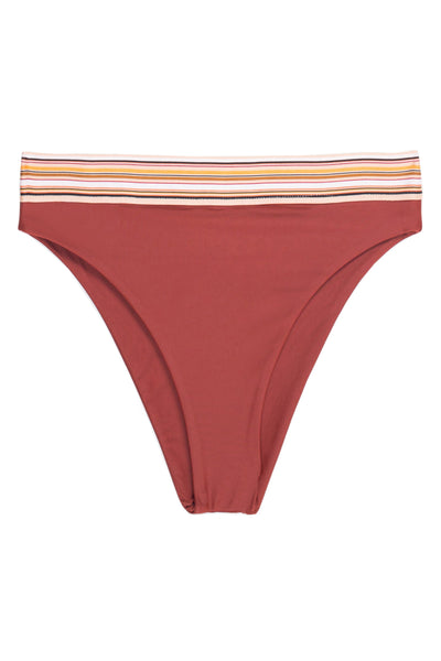 The Heartbreaker High Rise (Adobe/Multi Stripe Elastic)
