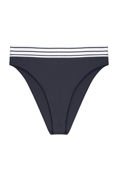 The Heartbreaker High Rise (Noir/Blanc & Noir Stripe Elastic)