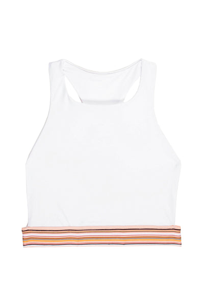 The Honey Halter (Blanc/Multi Stripe Elastic)
