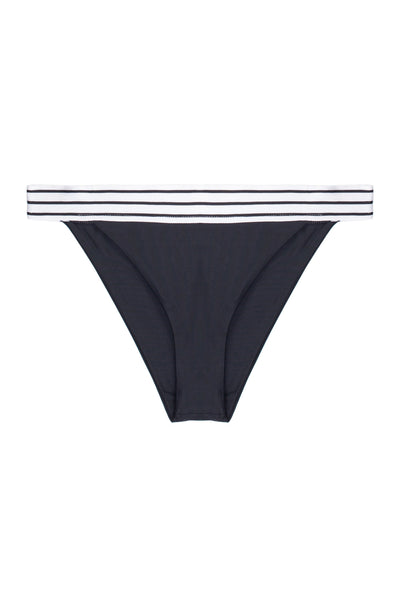 The Lola Low Rise (Noir/Blanc & Noir Stripe Elastic)