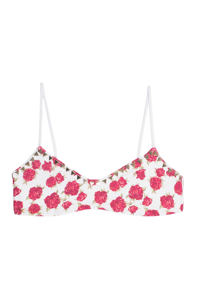 THESIRENTOP(FLORAL/BLANC)