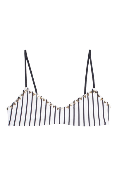 The Siren Top (Stripe Blanc & Noir)