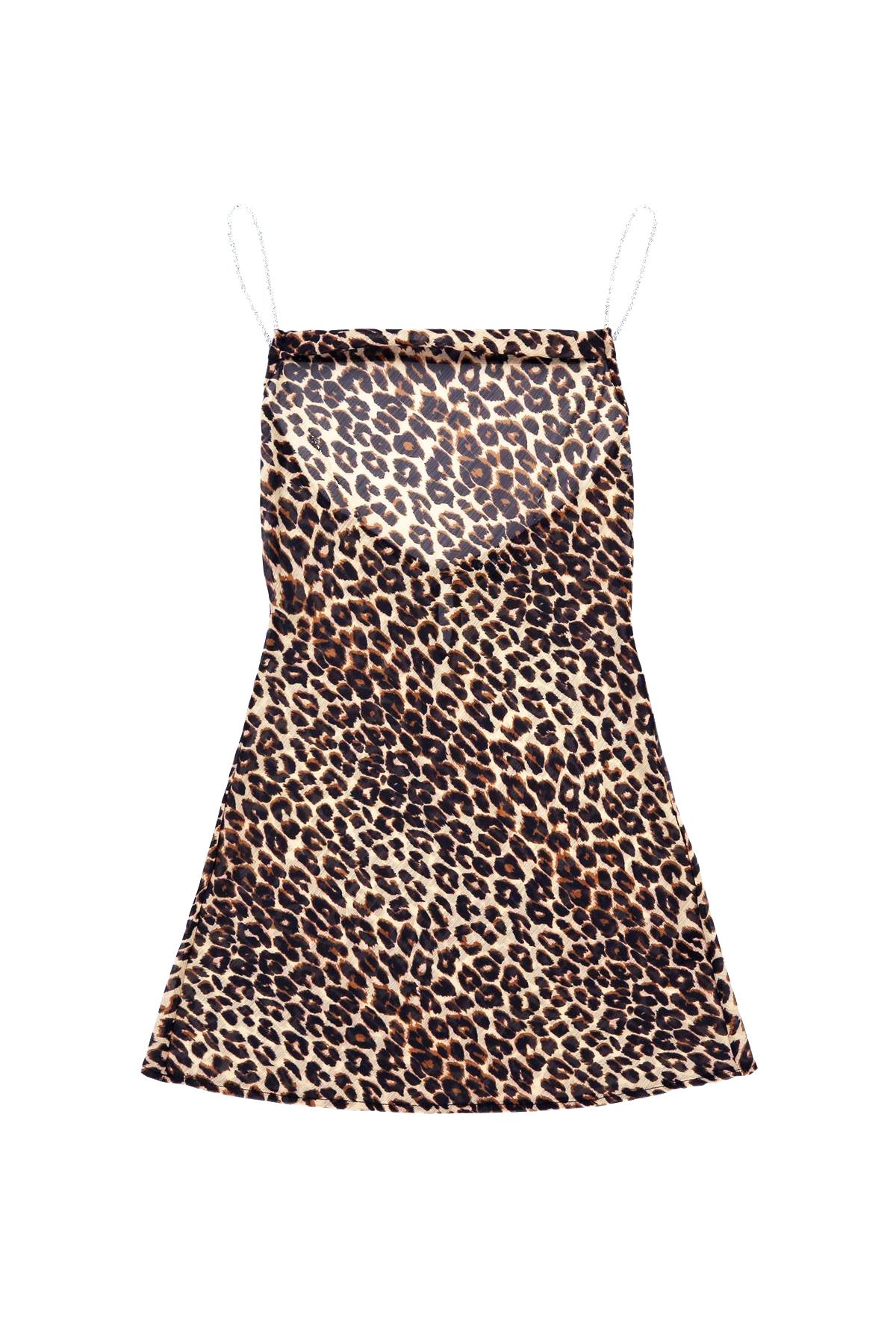 The Mini Crystal Slip Dress (Cheetah) The Mini Crystal Slip Dress (Cheetah)