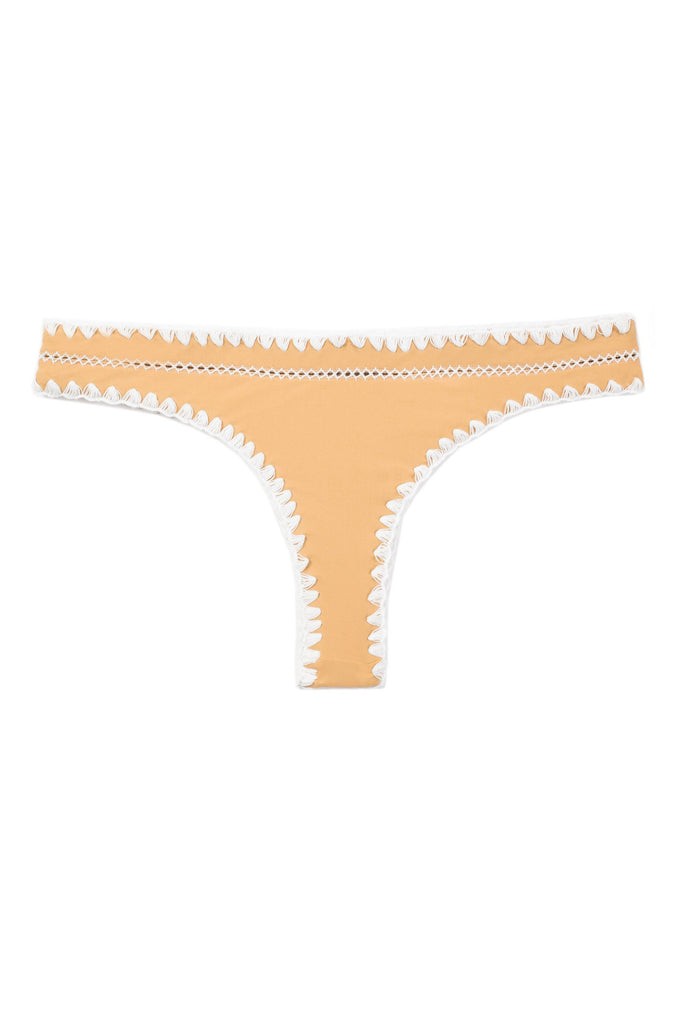 THECHEEKYBOTTOM(TAN/BLANCSTITCH)