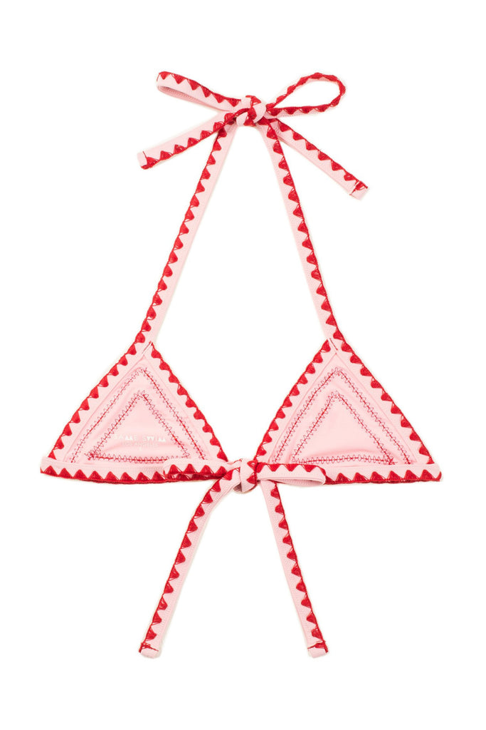 THECATCHTOP(PINK/REDSTITCH)