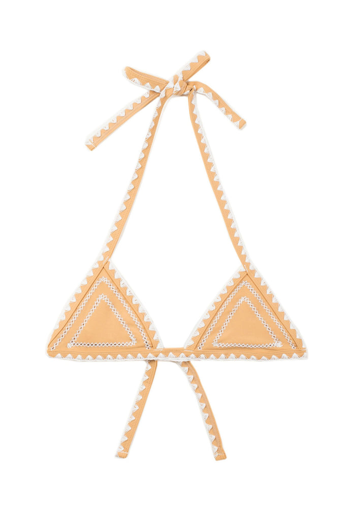 THECATCHTOP(TAN/BLANCSTITCH)