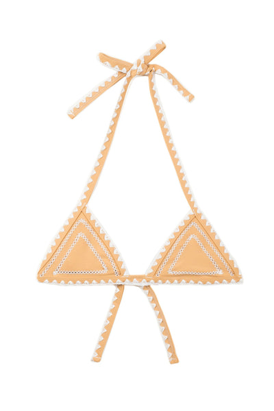 The Catch Top (Tan/Blanc Stitch)